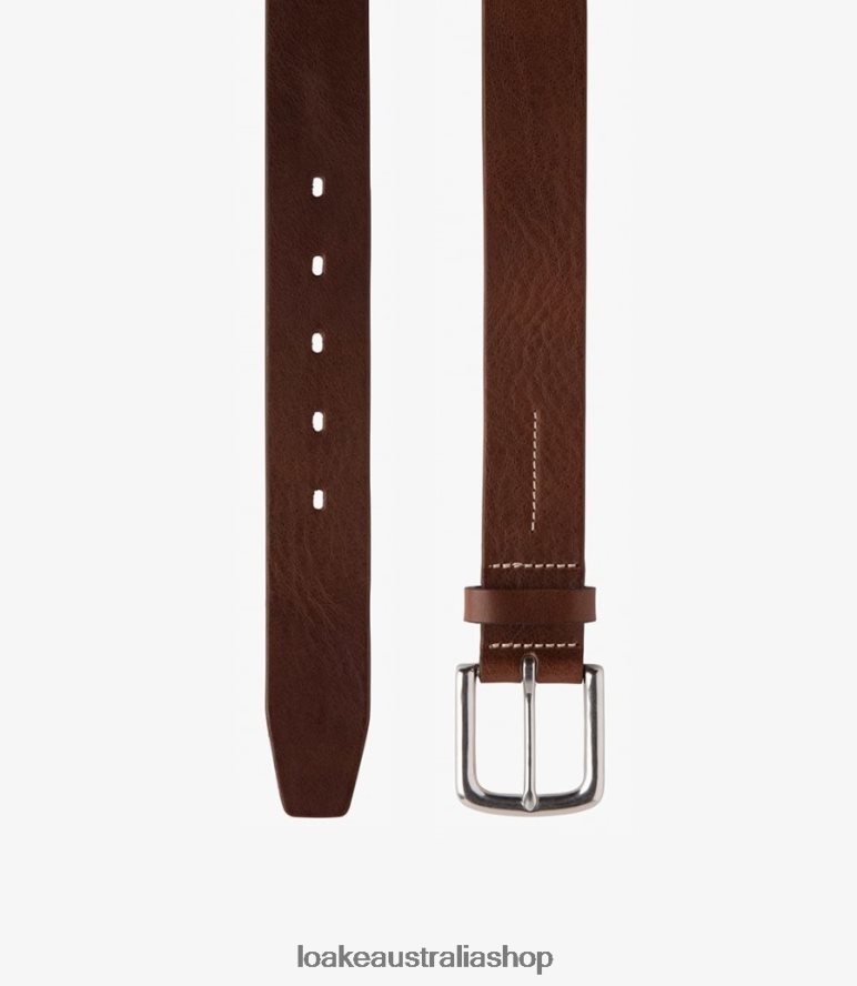 AU Loake Cheltenham Belt Accessories Dark Brown 00L200214