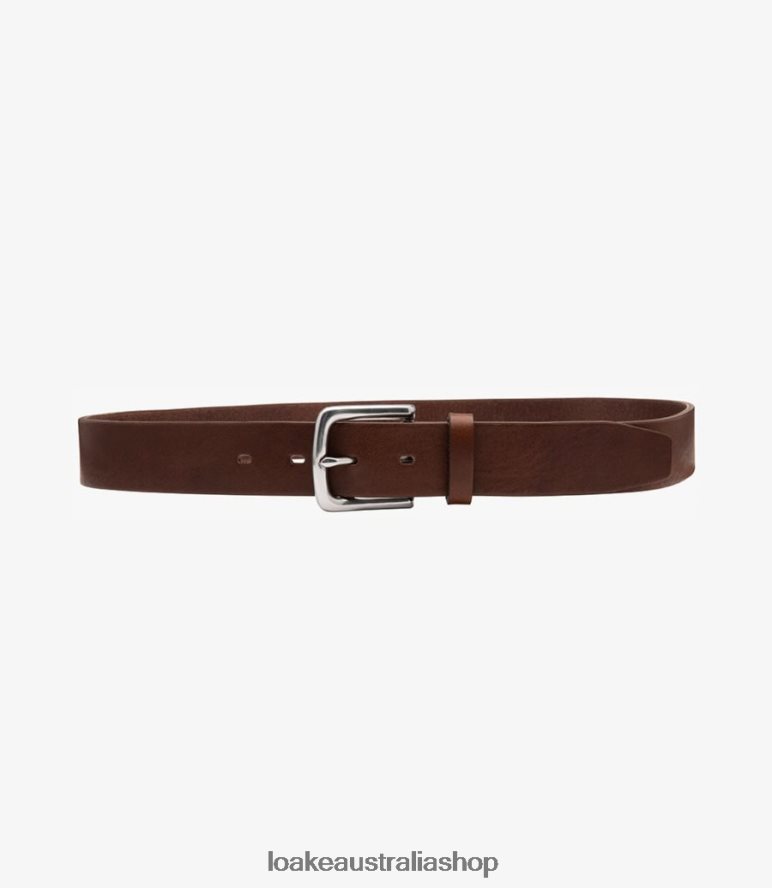 AU Loake Cheltenham Belt Accessories Dark Brown 00L200214