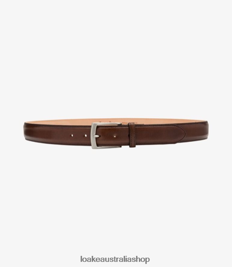 AU Loake Henry Belt Accessories Dark Brown 00L200209