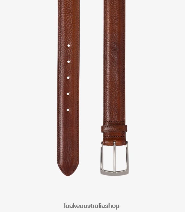 AU Loake Henry Belt Accessories Mahogany Grain 00L200207