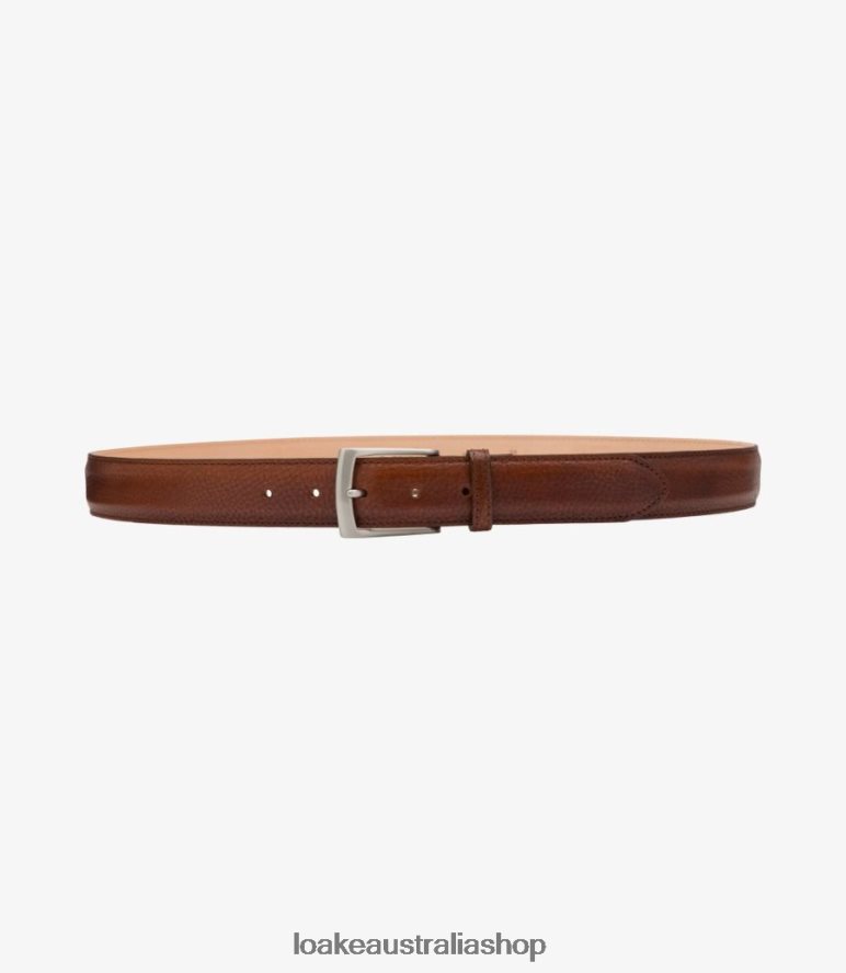 AU Loake Henry Belt Accessories Mahogany Grain 00L200207