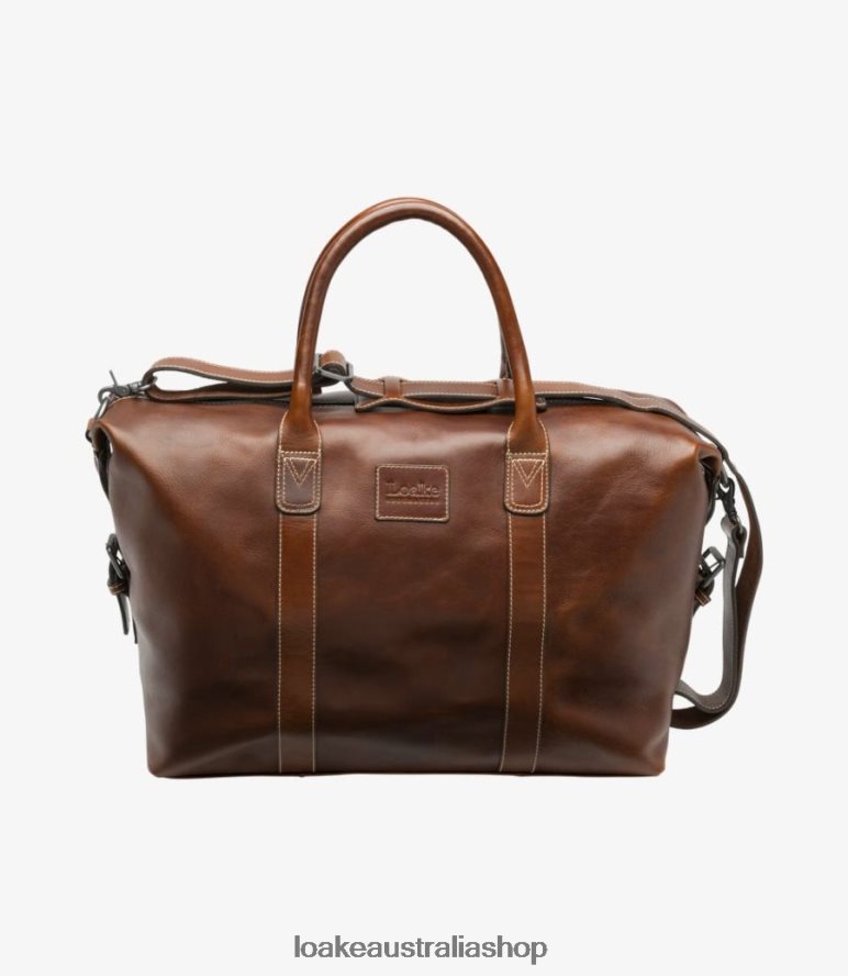 AU Loake Balmoral Weekend Bag Leather Brown 00L200221