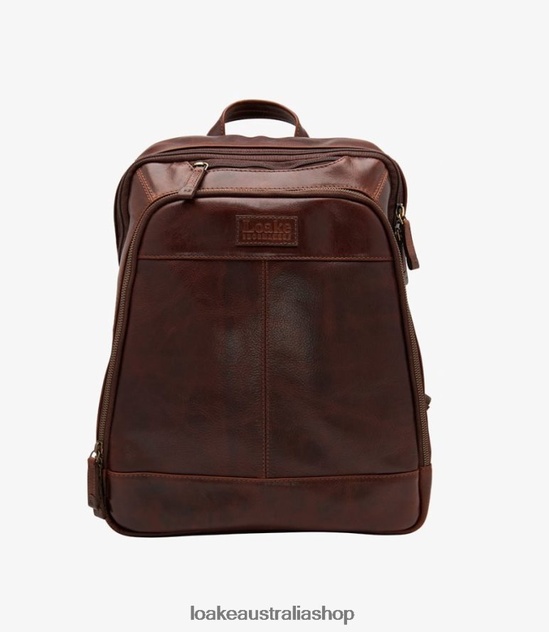 AU Loake Waterloo Rucksack Leather Brown 00L200225