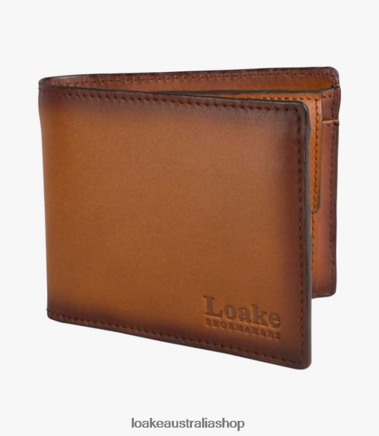 AU Loake Barclay Wallet Leather Brown 00L200235