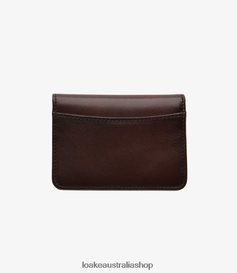 AU Loake Fenchurch Card Holder Leather Dark Brown 00L200237