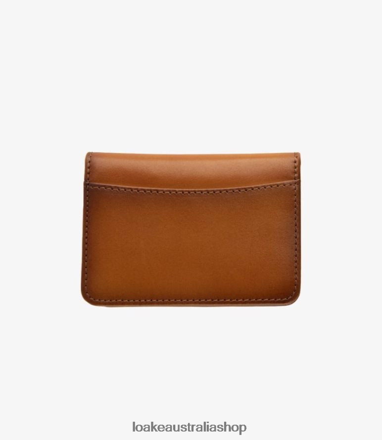 AU Loake Fenchurch Card Holder Leather Tan 00L200238