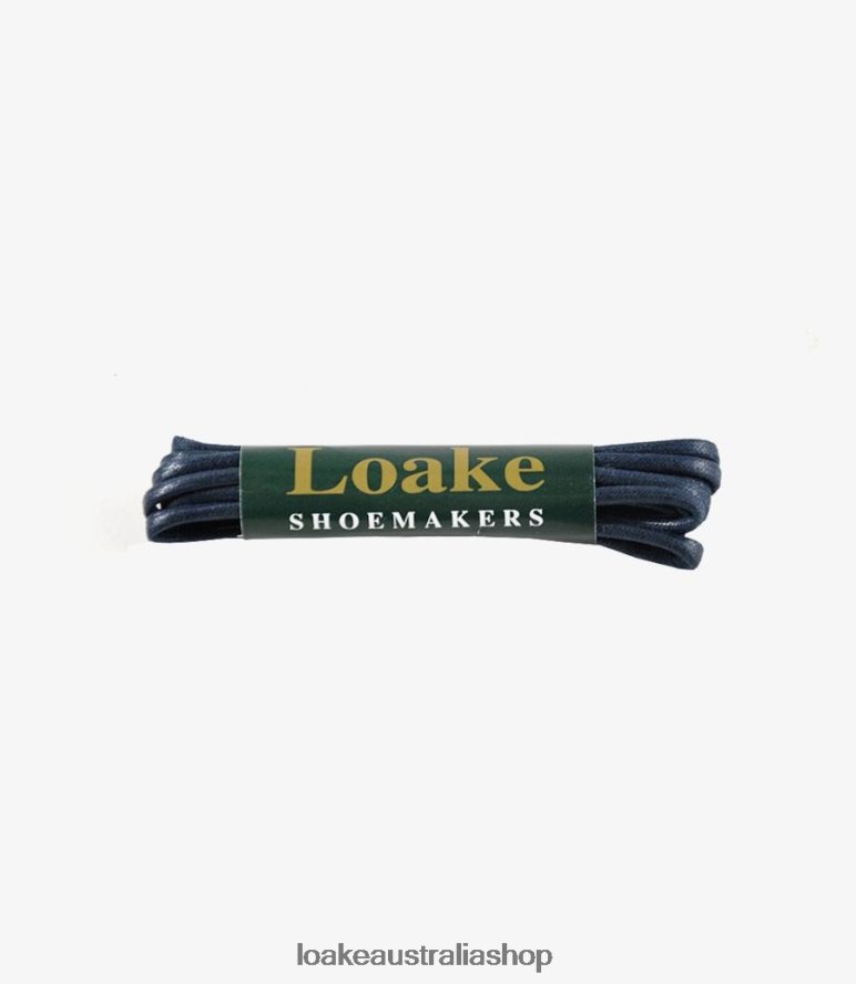 AU Loake Formal Shoelace - 65cm Shoe Care Navy 00L200286