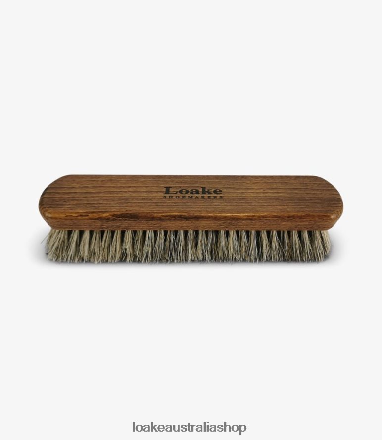 AU Loake Large Horsehair Brush Shoe Care Natural 00L200279