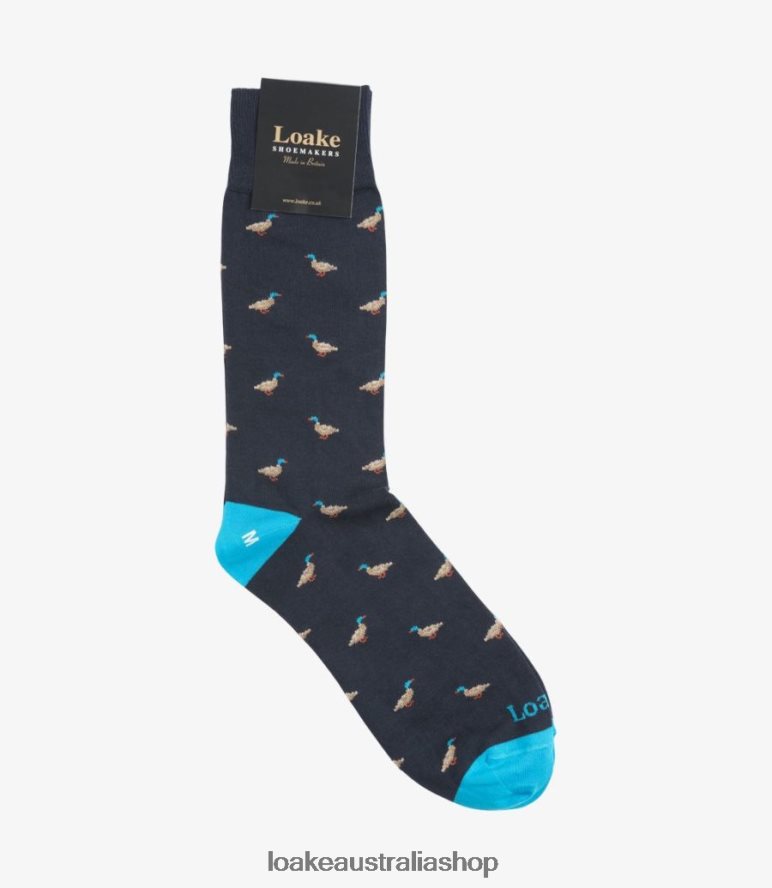 AU Loake Duck Socks Accessories Navy 00L200259