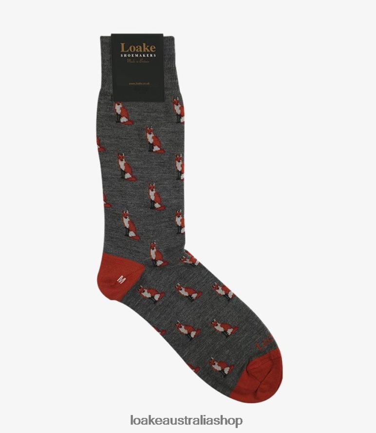 AU Loake Fox Socks Accessories Grey 00L200257