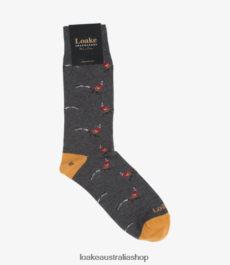 AU Loake Pheasant Socks Accessories Grey 00L200261
