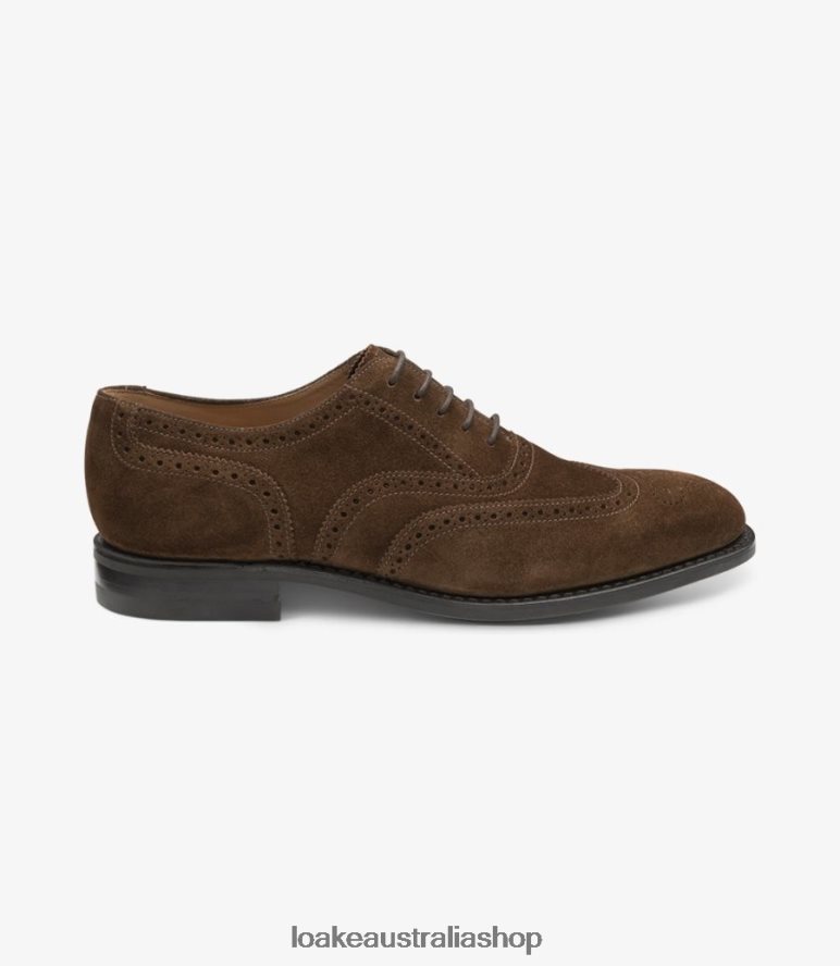 AU Loake 302 Brogues Brown Suede 00L20024
