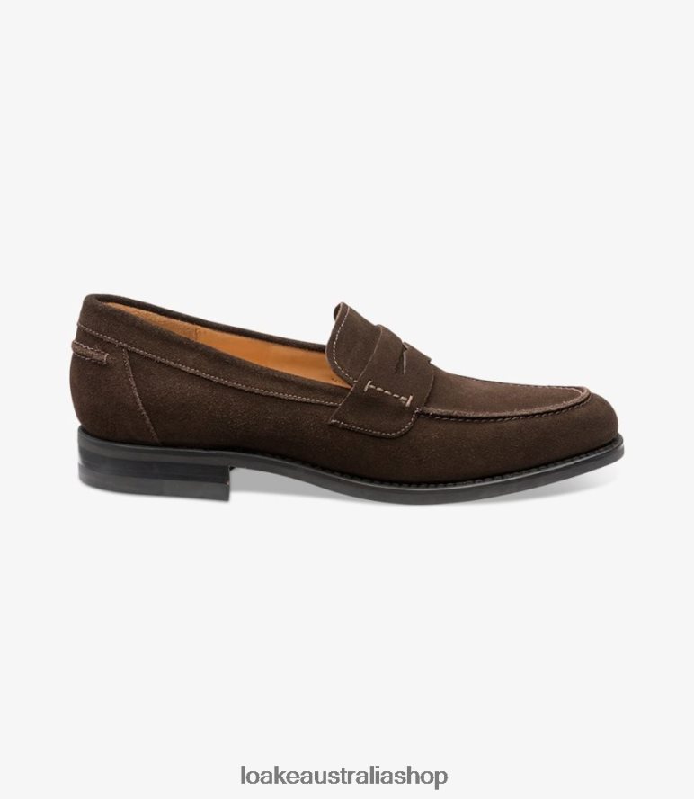 AU Loake 356 Loafers Dark Brown Suede 00L20059