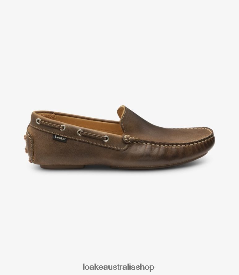 AU Loake Donington Loafers Brown Nubuck 00L20074