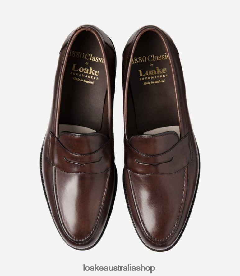 AU Loake Hornbeam Loafers Scorched Walnut 00L20046