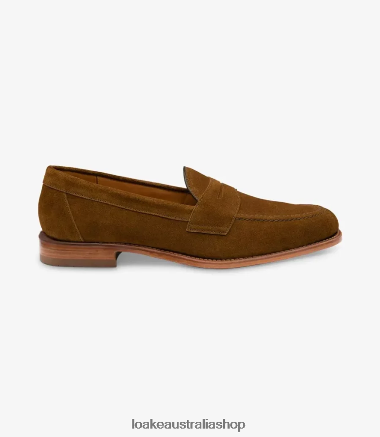 AU Loake Imperial Loafers Tan Suede 00L20052