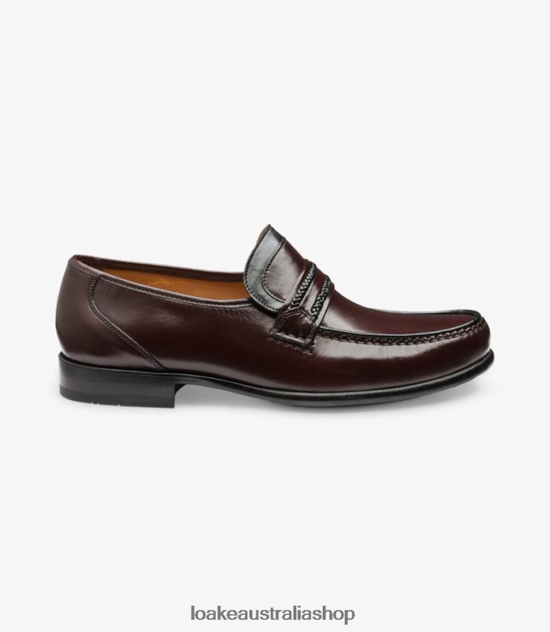 AU Loake Rome Loafers Burgundy 00L20064