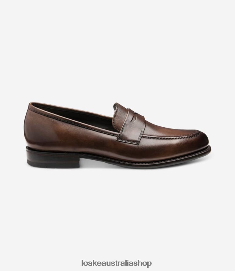 AU Loake Wiggins Loafers Dark Brown 00L20058