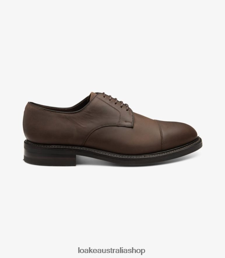 AU Loake Ampleforth Plain Ties Brown Oiled Nubuck 00L200146