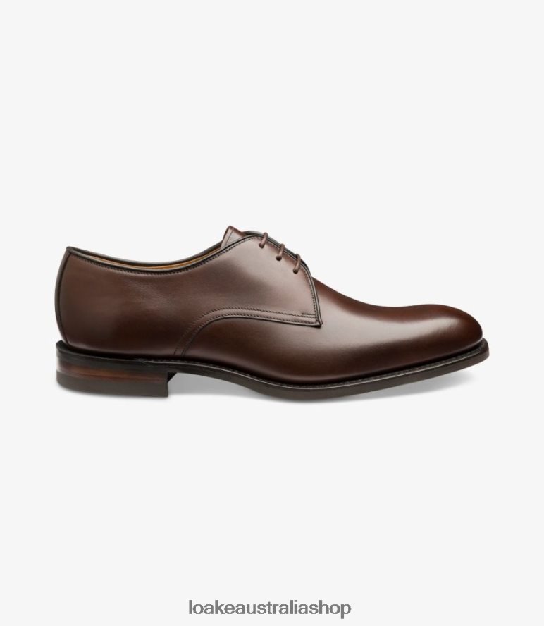 AU Loake Gable Plain Ties Brown 00L200149