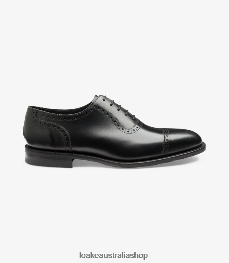 AU Loake Fleet Semi Brogues Black 00L200172