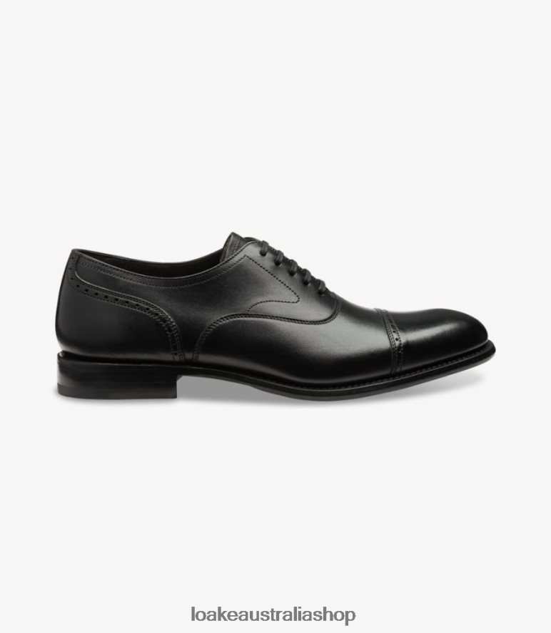 AU Loake Hughes Semi Brogues Black 00L200175