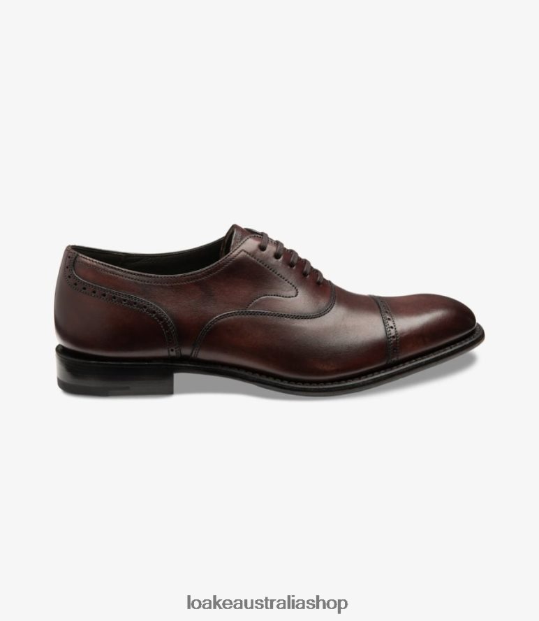AU Loake Hughes Semi Brogues Burgundy 00L200173