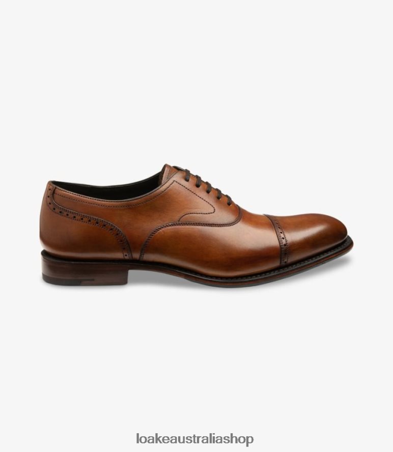 AU Loake Hughes Semi Brogues Chestnut Brown 00L200174