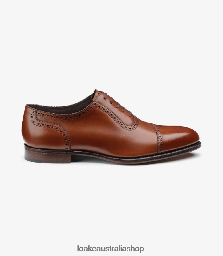 AU Loake Trinity Semi Brogues Deep Mahogany 00L200167