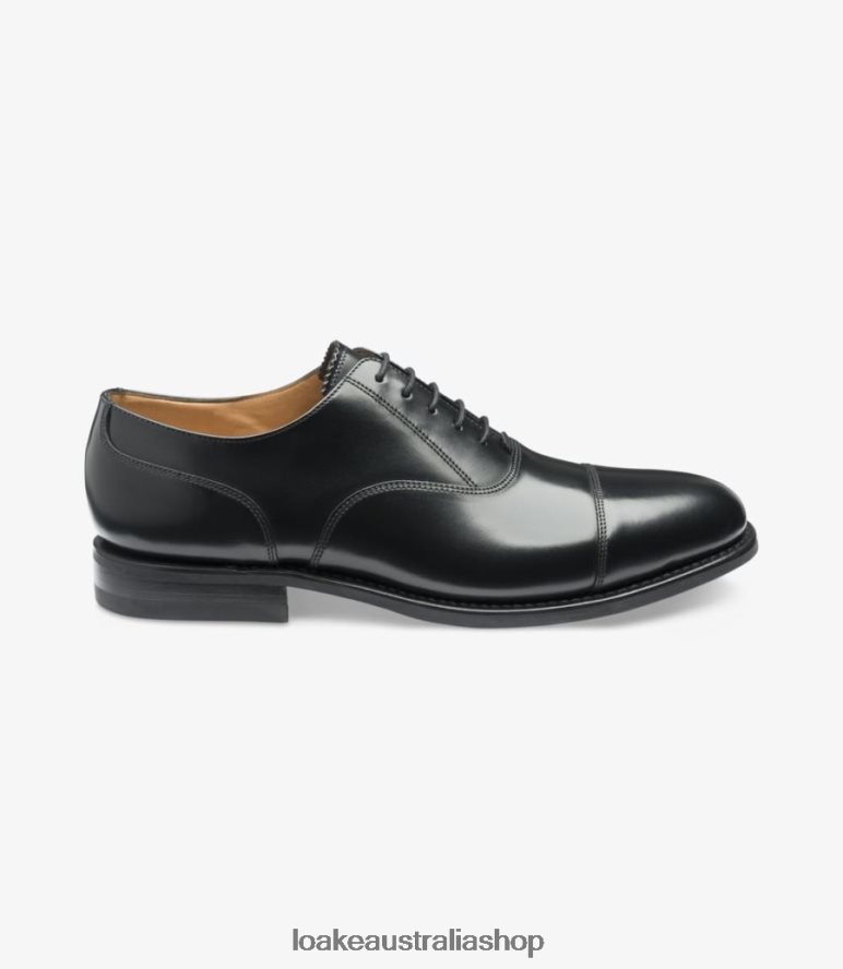AU Loake 300 Toe Caps Black 00L200194