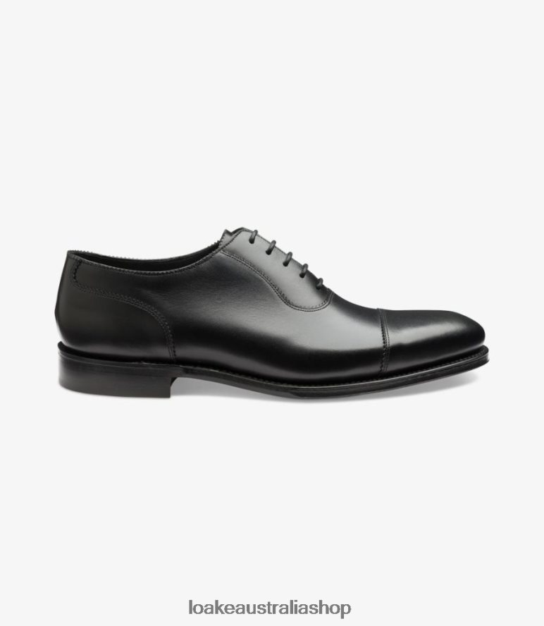 AU Loake Evans Toe Caps Black 00L200185