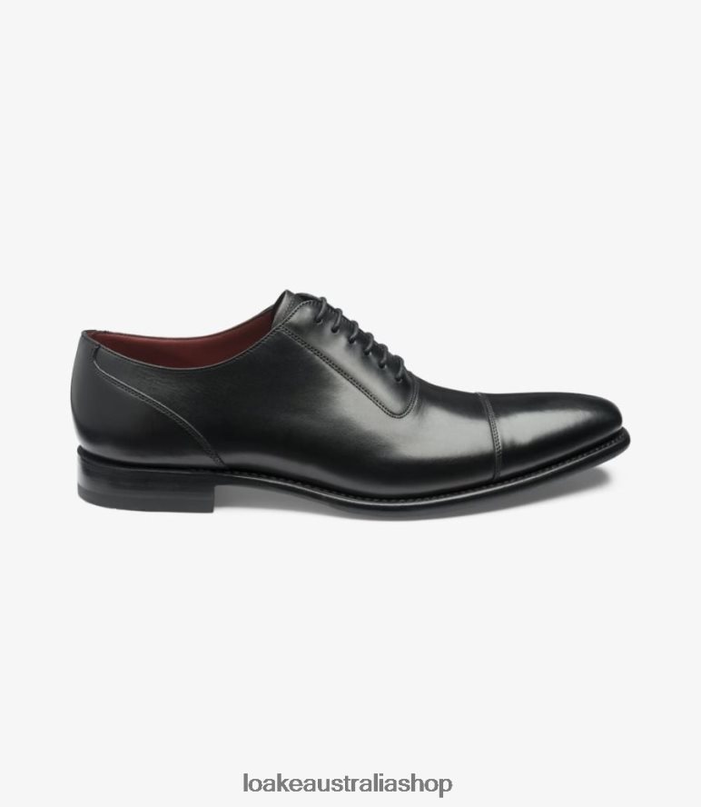 AU Loake Larch Toe Caps Black 00L200189