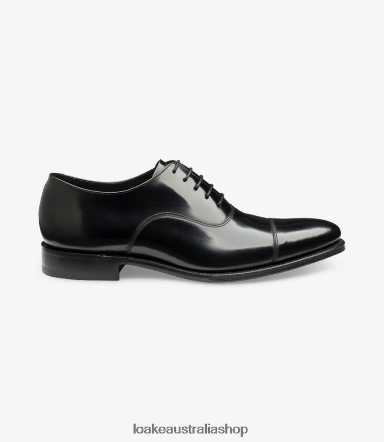 AU Loake Smith Toe Caps Black 00L200186