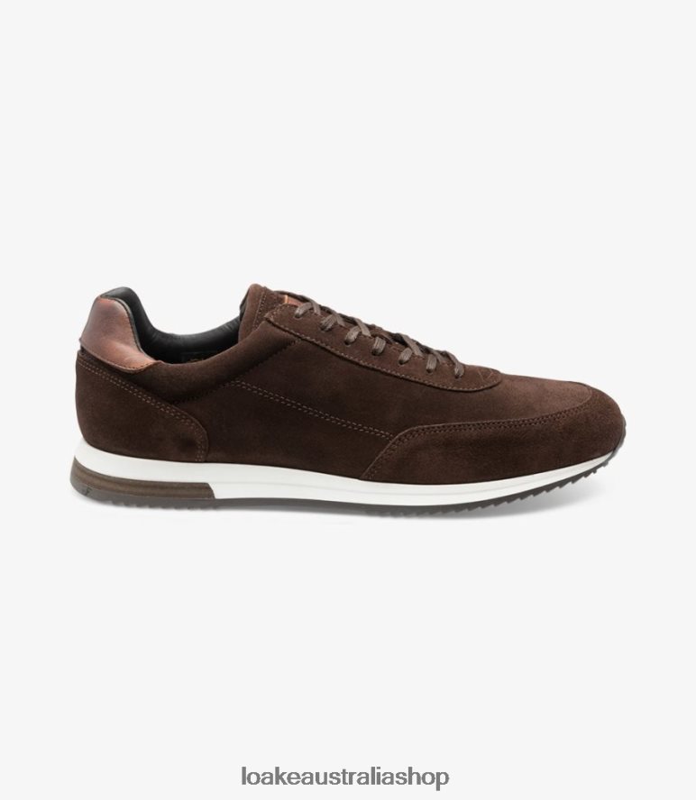 AU Loake Bannister Trainers & Sneakers Dark Brown Suede 00L20043