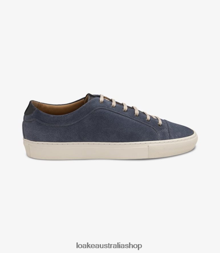 AU Loake Dash Trainers & Sneakers Light Blue Suede 00L20034