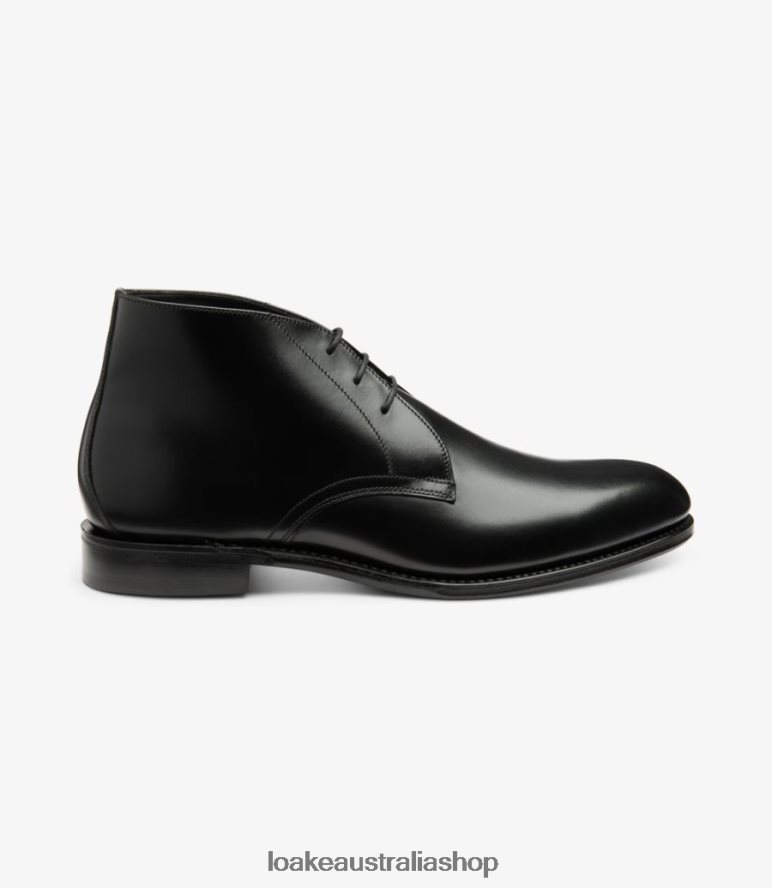 AU Loake Deangate Boots Carbon Black 00L200107