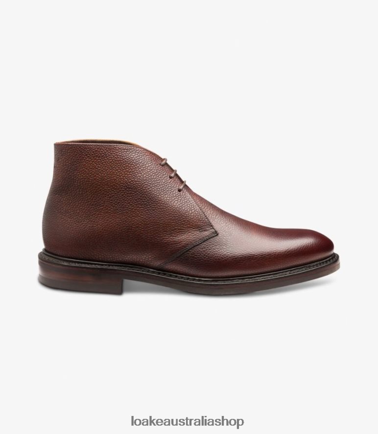 AU Loake Lytham Boots Oxblood Grain 00L200108