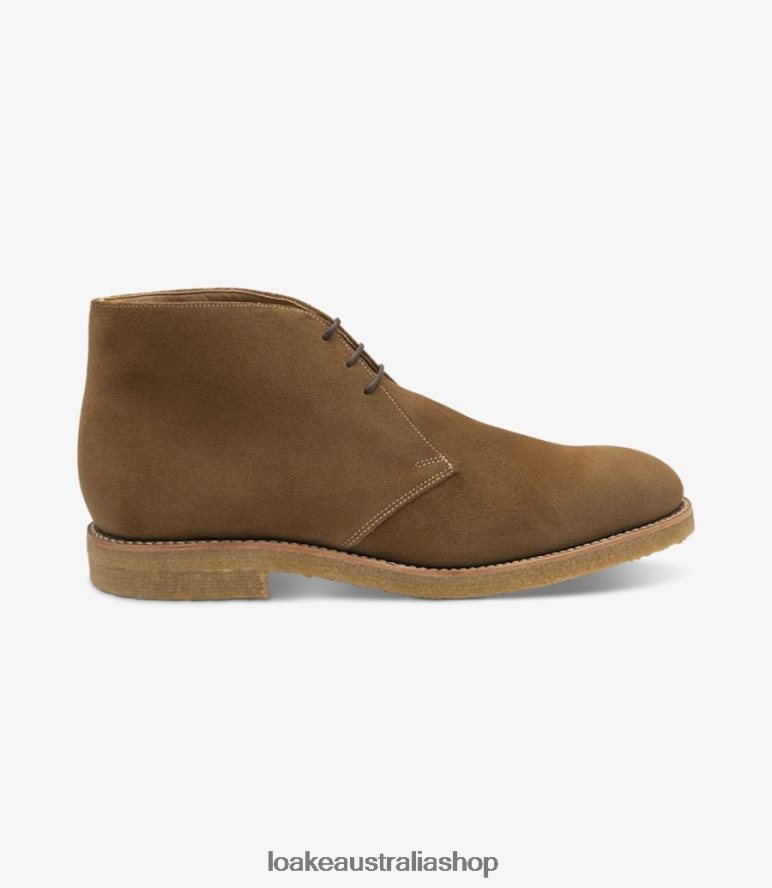 AU Loake Rivington Boots Tan Suede 00L200115