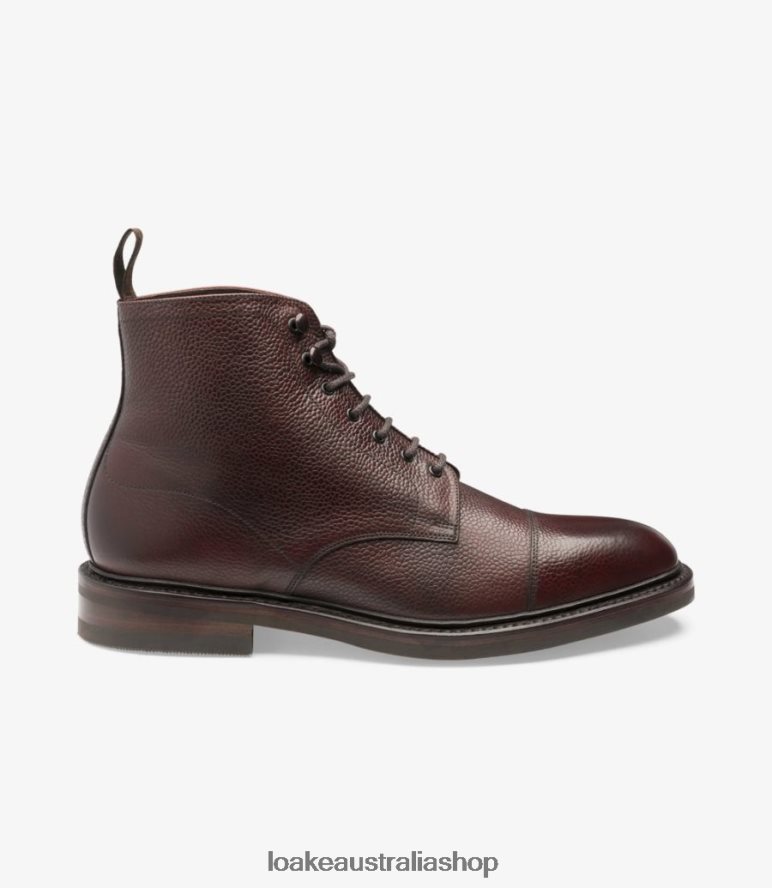 AU Loake Roehampton Boots Oxblood Grain 00L200125